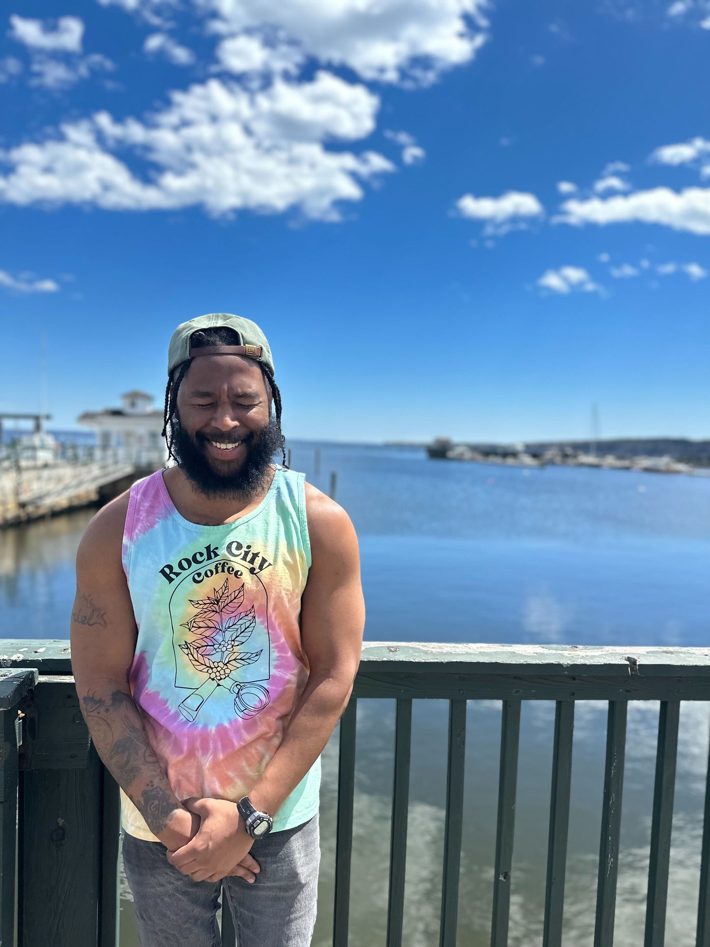 Rock City Tie Dye Coffee Plant Tank
