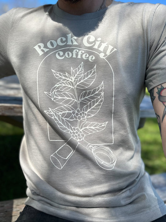 Rock City Coffee Plant Logo Tee