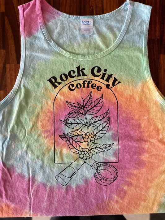 Rock City Tie Dye Coffee Plant Tank