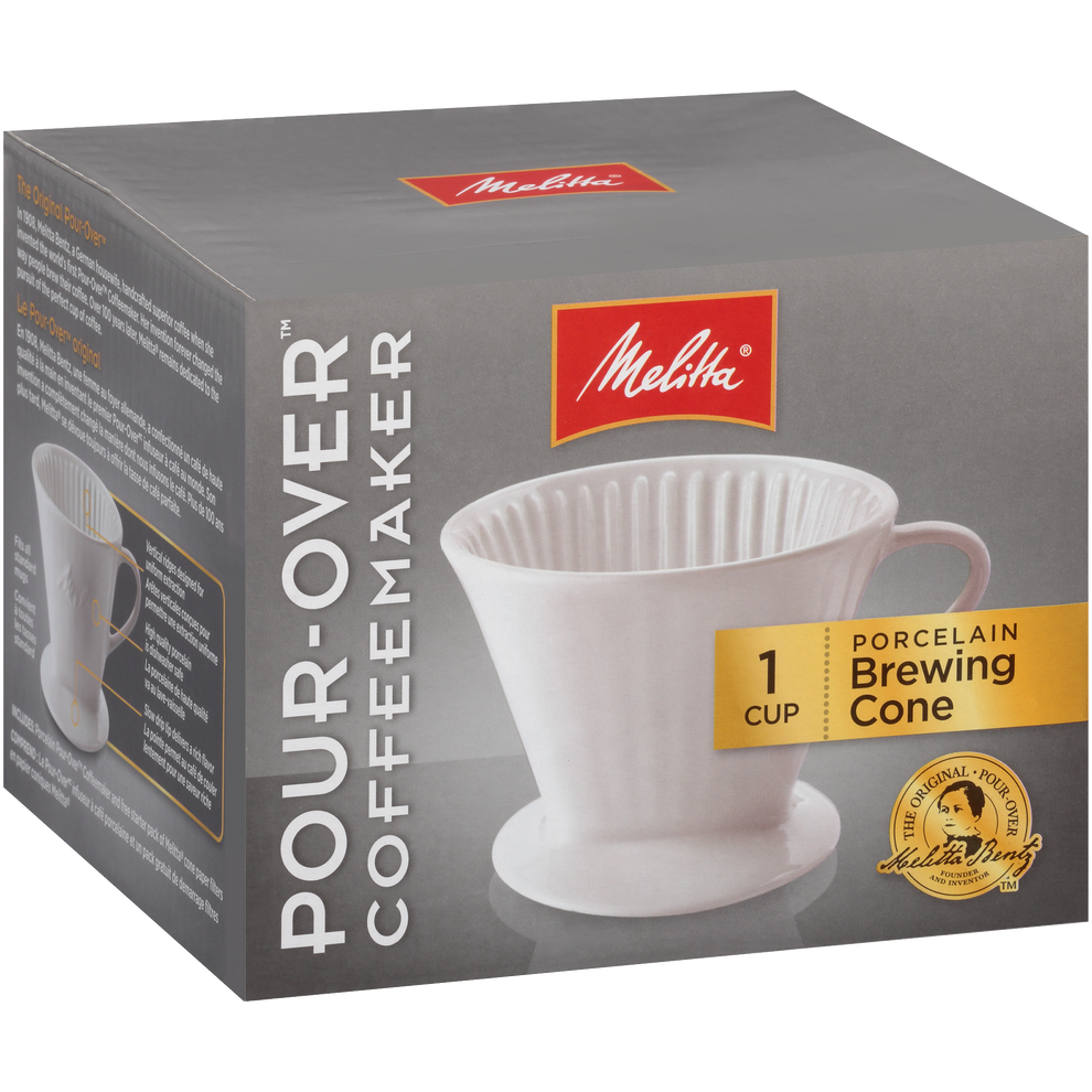 1-Cup Porcelain Pour-Over - Brewing Cone