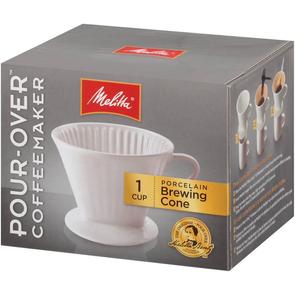 1-Cup Porcelain Pour-Over - Brewing Cone